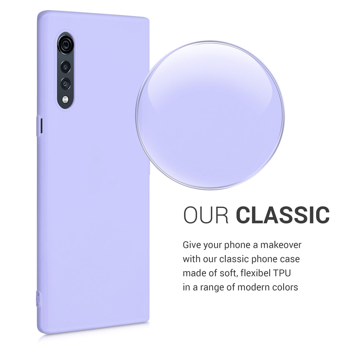 kwmobile Phone Case for LG Velvet - Cover - Wireless Charging Protective Case