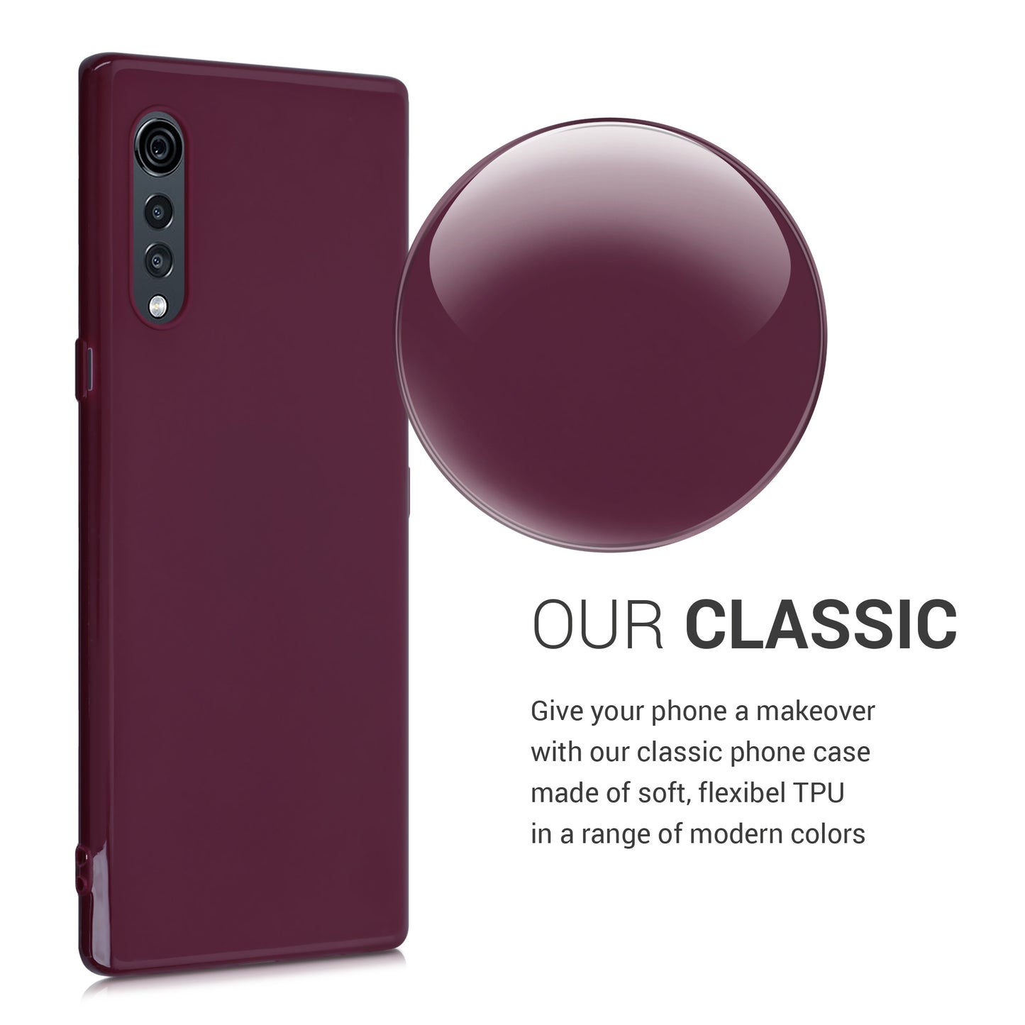 kwmobile Phone Case for LG Velvet - Cover - Wireless Charging Protective Case