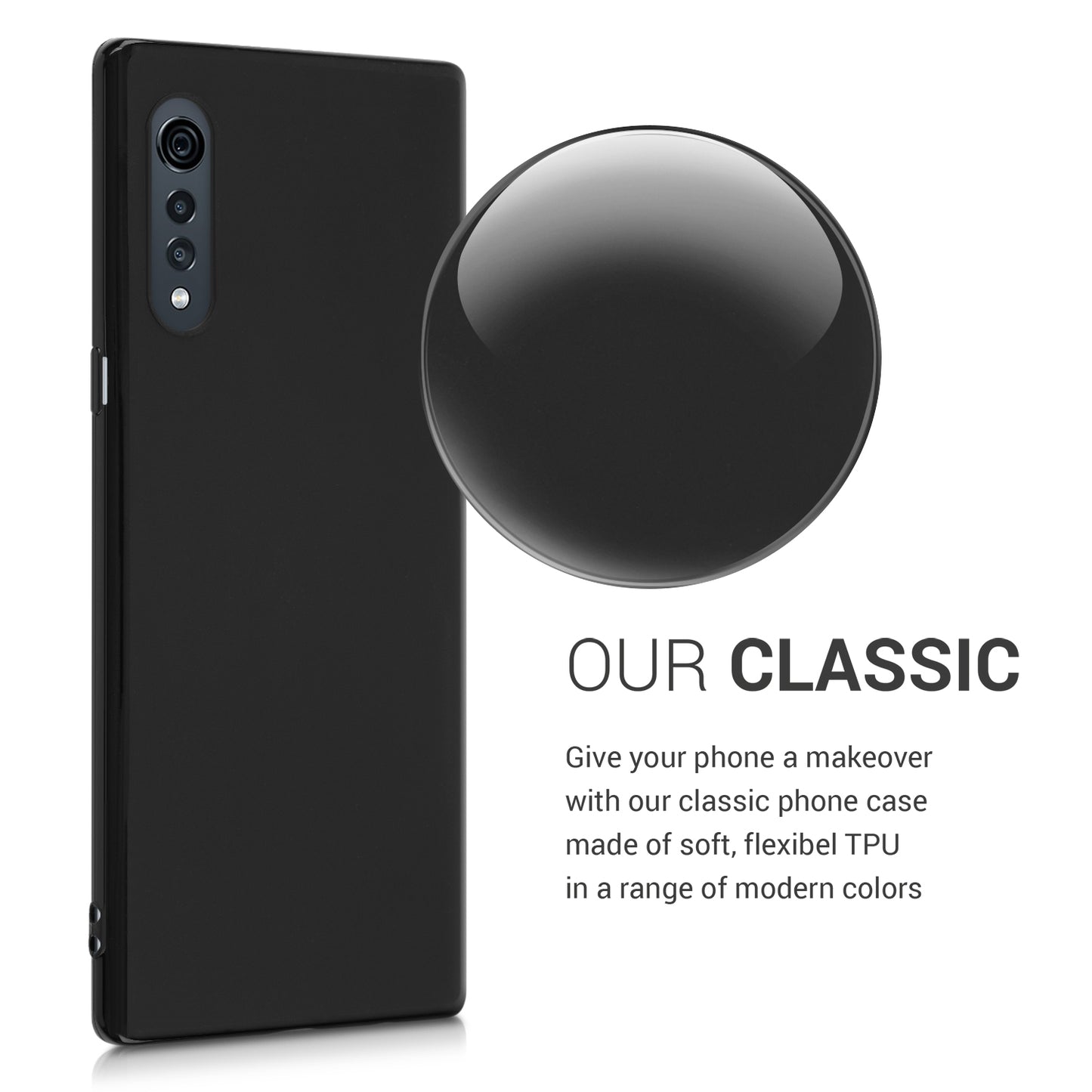kwmobile Phone Case for LG Velvet - Cover - Wireless Charging Protective Case