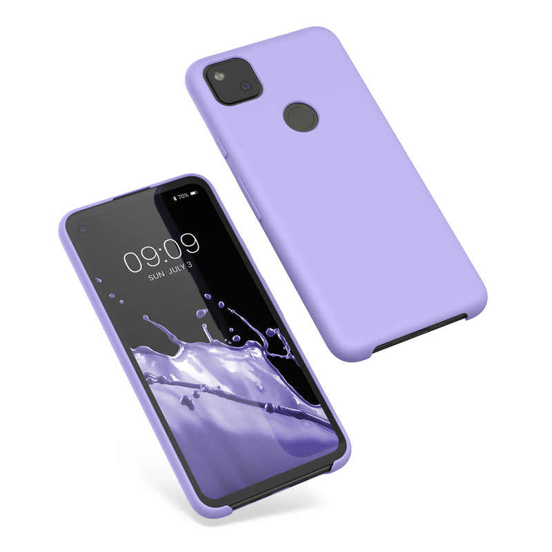 kwmobile Phone Case for Google Pixel 4a - Silicone Case - Wireless Charging - Protective Cover