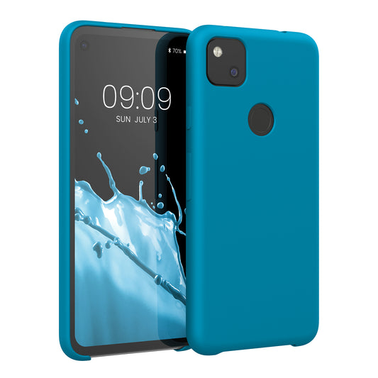 kwmobile Phone Case for Google Pixel 4a - Silicone Case - Wireless Charging - Protective Cover