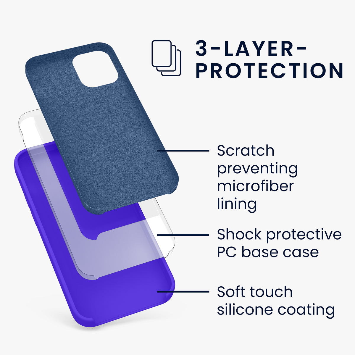 kwmobile Phone Case for iPhone 12 mini - Wireless Charging