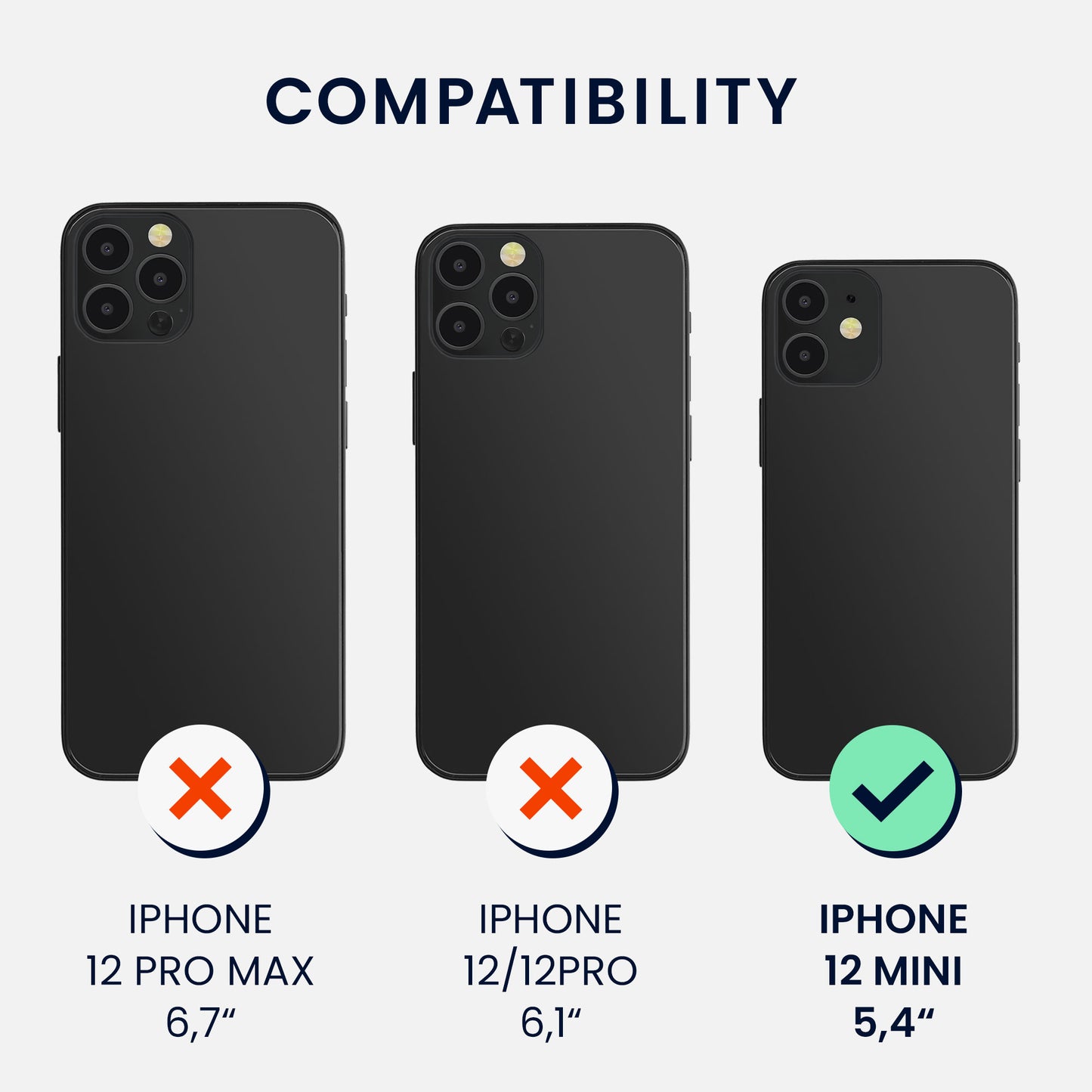 kwmobile Phone Case for iPhone 12 mini - Wireless Charging