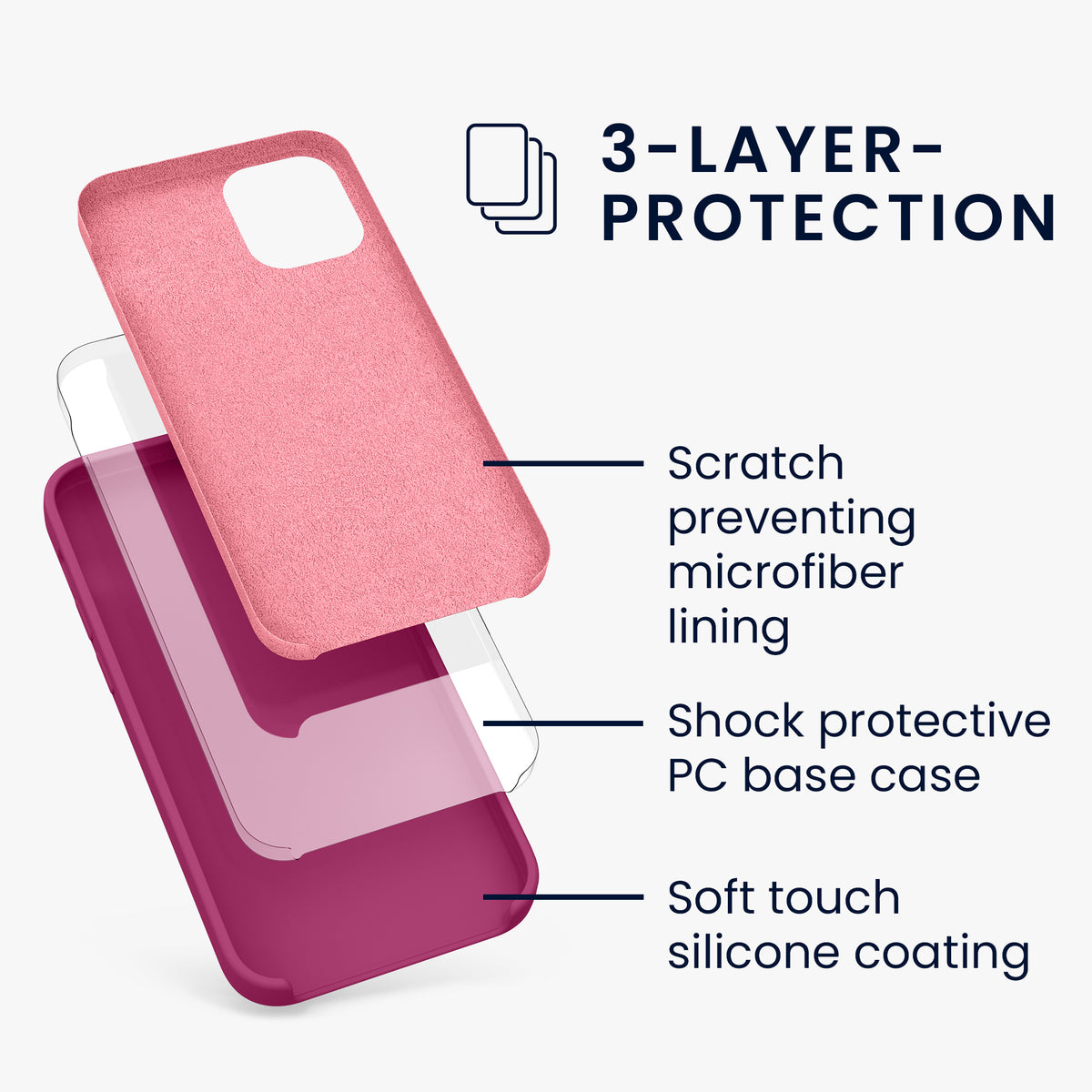 kwmobile Phone Case for iPhone 12 mini - Wireless Charging