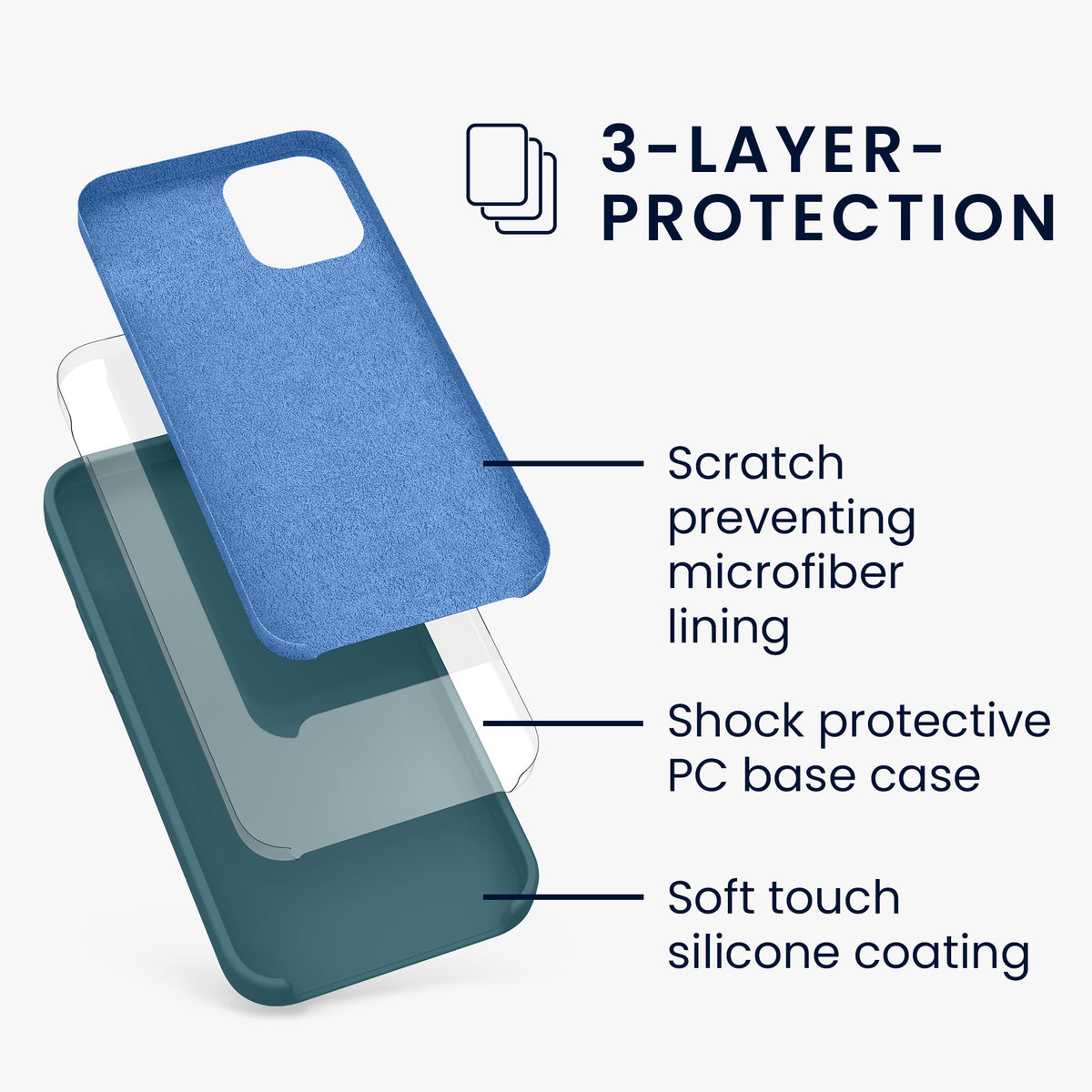 kwmobile Phone Case for iPhone 12 mini - Wireless Charging