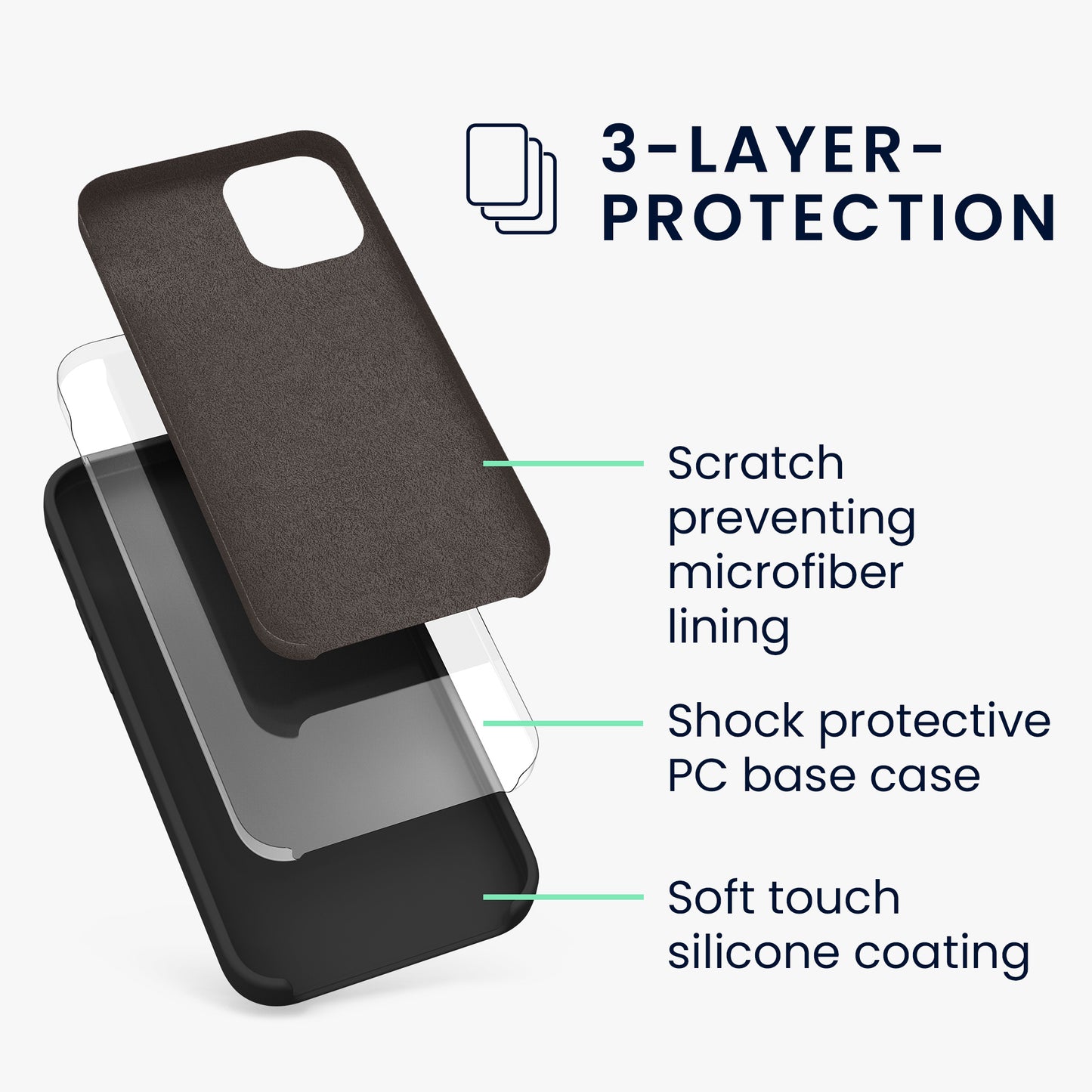 kwmobile Phone Case for iPhone 12 mini - Wireless Charging