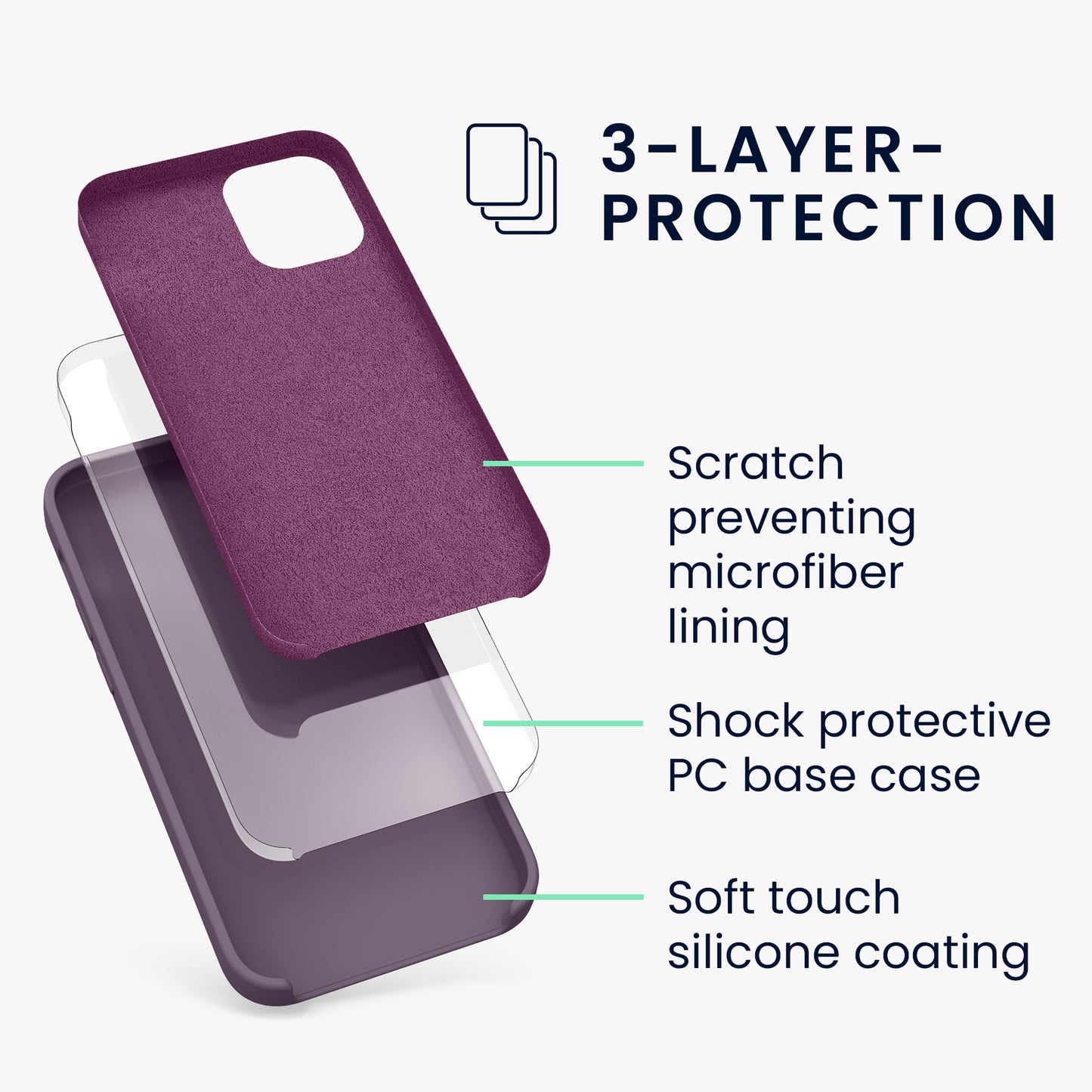 kwmobile Phone Case for iPhone 12 mini - Wireless Charging