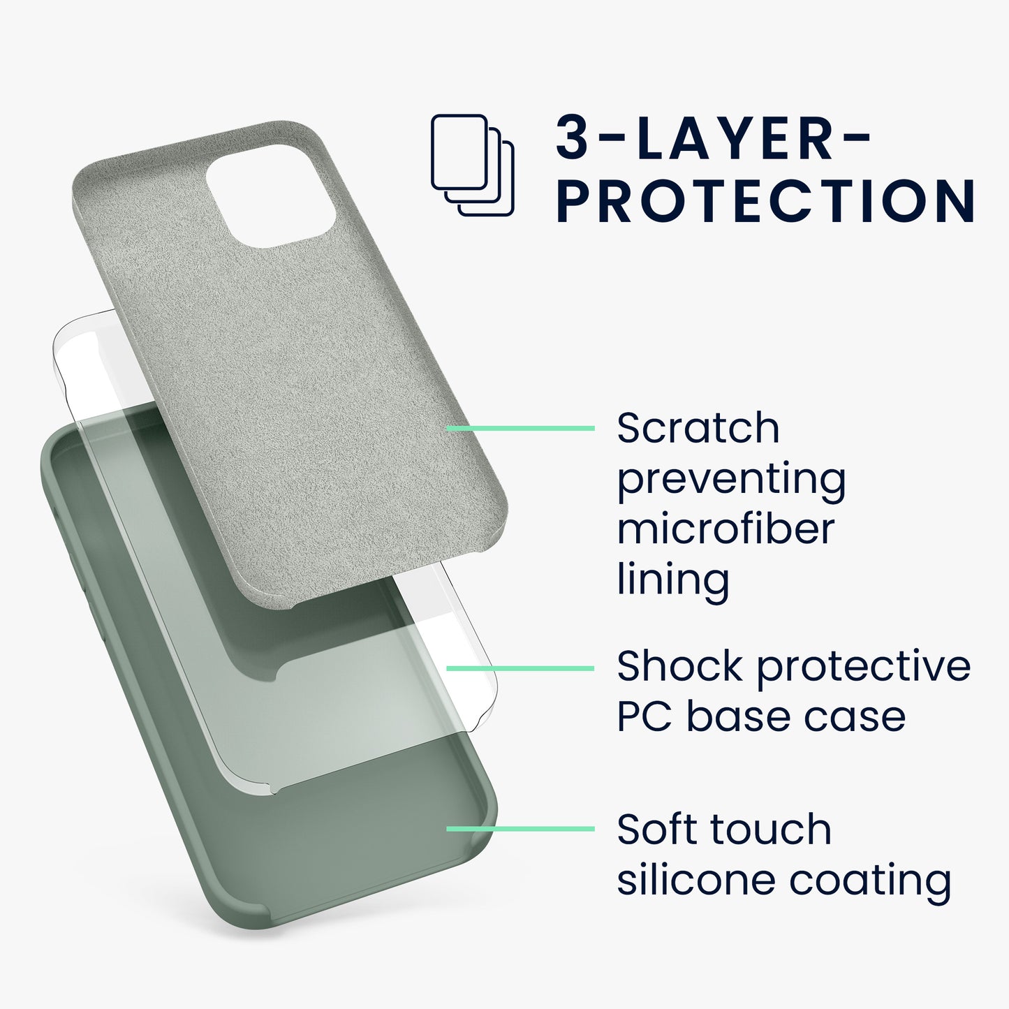 kwmobile Phone Case for iPhone 12 mini - Wireless Charging