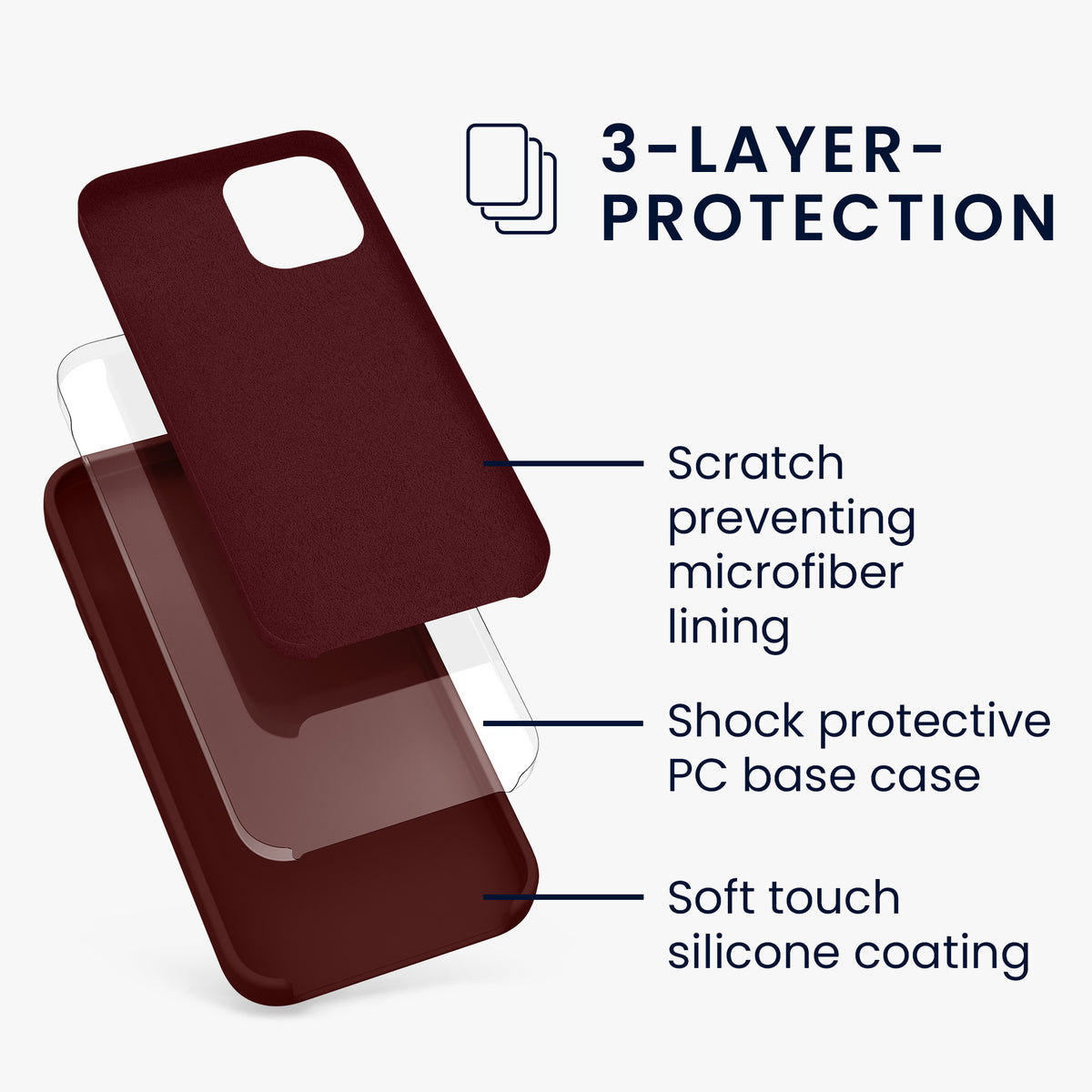 kwmobile Phone Case for iPhone 12 mini - Wireless Charging