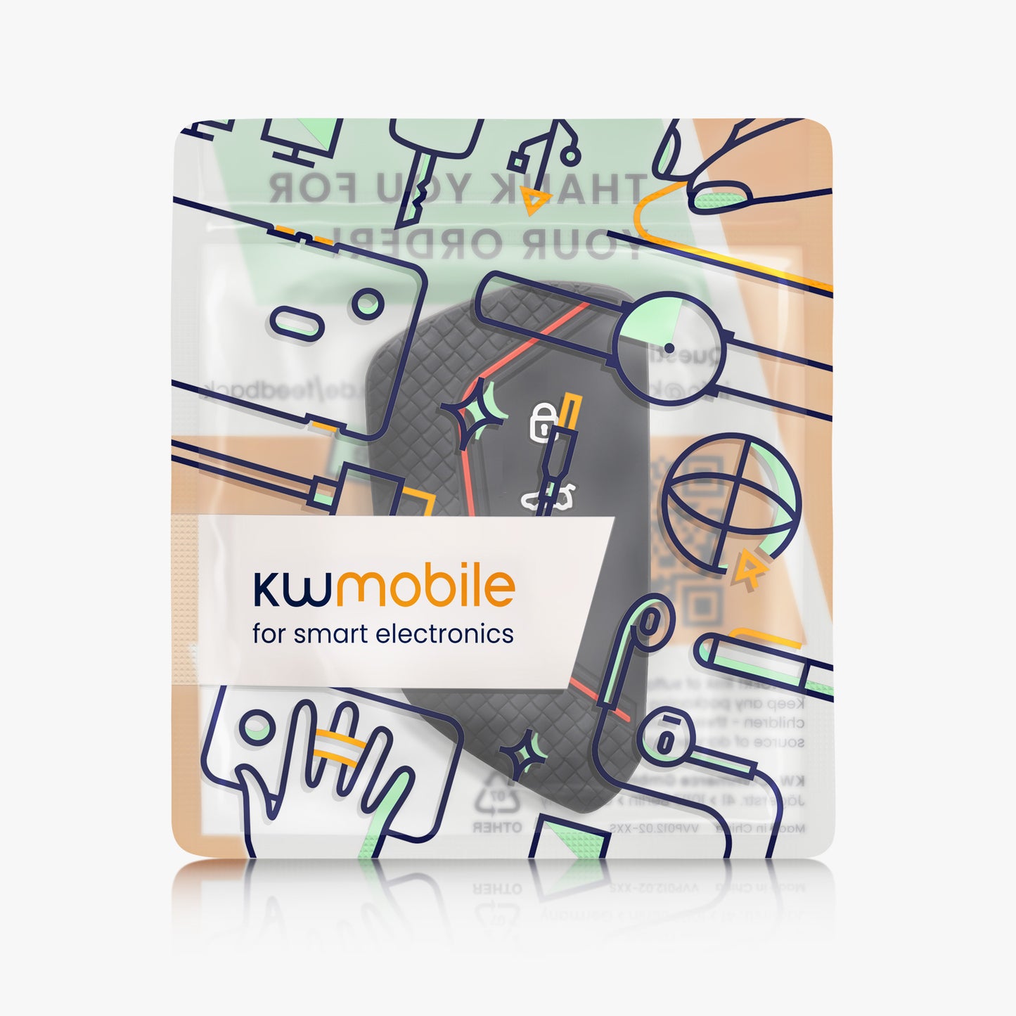 kwmobile Schlüsselhülle für VW Golf 8 3-Tasten Autoschlüssel Hülle - Autoschlüssel Schlüssel Hülle - Schlüsselschutz