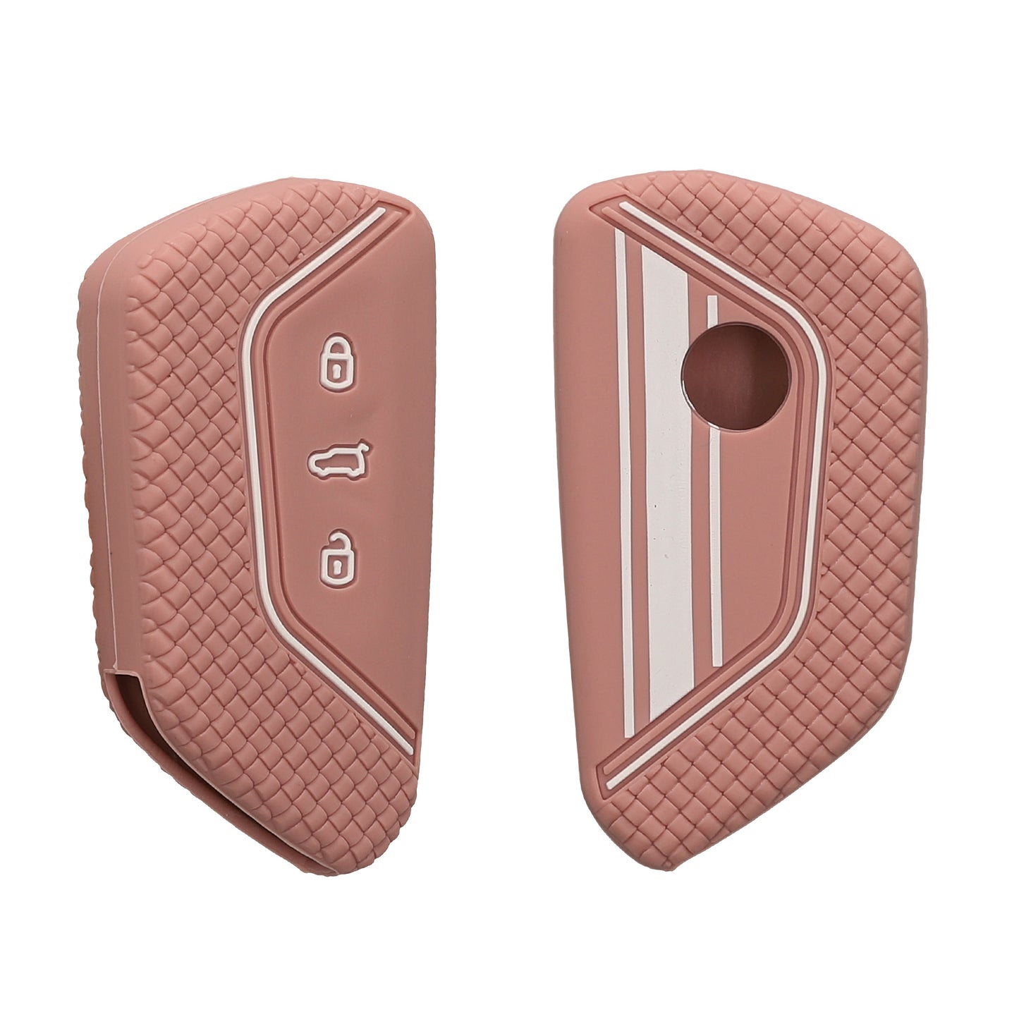 kwmobile Car Key Cover Compatible with VW Golf 8 3-Button Car Key - Key Fob Cover Don't Touch My Key