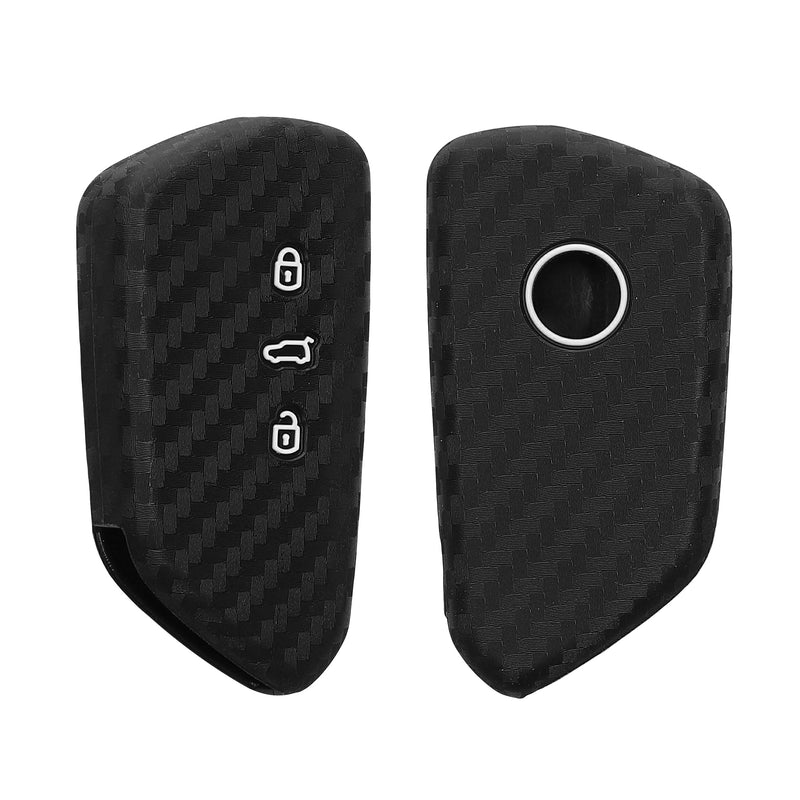 kwmobile Car Key Cover Compatible with VW Golf 8 3-Button Car Key - Key Fob Cover Don't Touch My Key