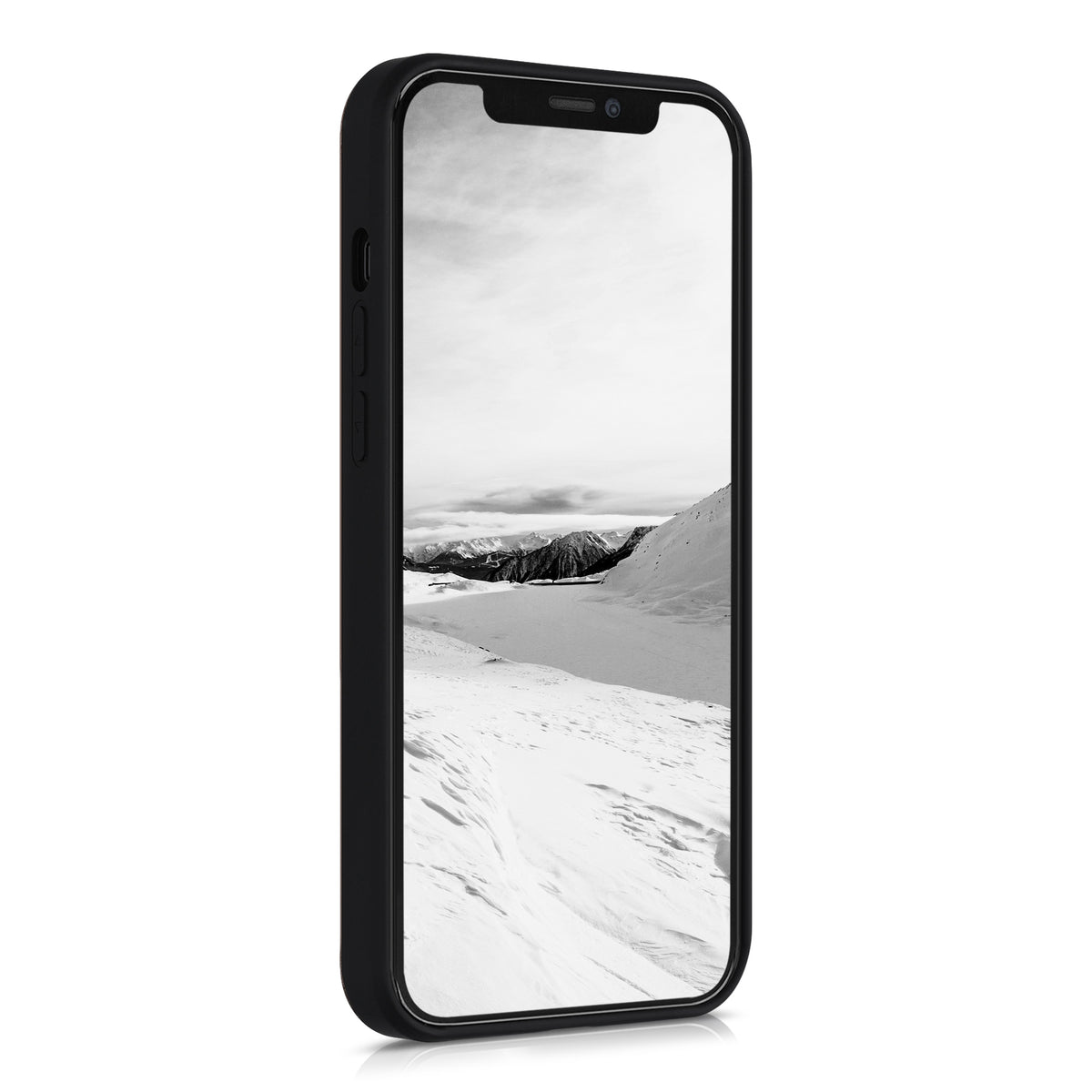 iPhone 12 / iPhone 12 Pro Shockproof Hard Case with TPU Bumper Wooden Compass