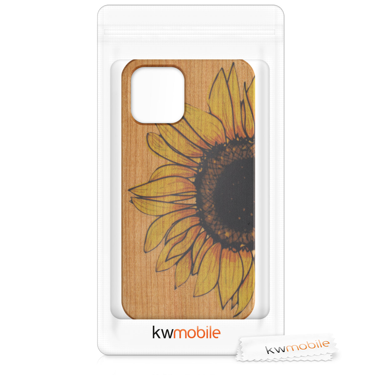 iPhone 12 / iPhone 12 Pro Shockproof Hard Case with TPU Bumper Wooden Compass