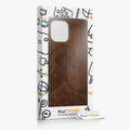 iPhone 12 / iPhone 12 Pro Shockproof Hard Case with TPU Bumper Wooden Compass