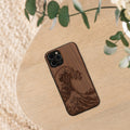 iPhone 12 / iPhone 12 Pro Shockproof Hard Case with TPU Bumper Wooden Compass