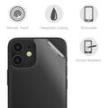 kwmobile Schutzfolie Rückseite kompatibel mit Apple iPhone 12 mini Folie Backcover Smartphone Handyfolie - Transparent