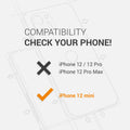 kwmobile Schutzfolie Rückseite kompatibel mit Apple iPhone 12 mini Folie Backcover Smartphone Handyfolie - Transparent