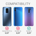 Xiaomi Redmi 9 Silicone Phone Case White Heart