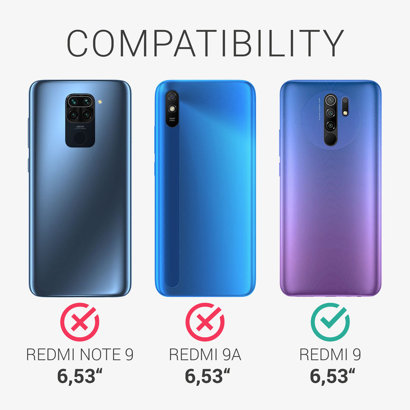 Xiaomi Redmi 9 Silicone Phone Case White Heart