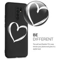 Xiaomi Redmi 9 Silicone Phone Case White Heart