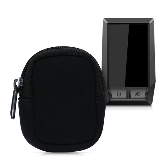 kwmobile Tasche kompatibel mit Bosch Kiox / Kiox 300 - E-Bike Computer Neopren Hülle - Schutztasche Schwarz Schwarz  