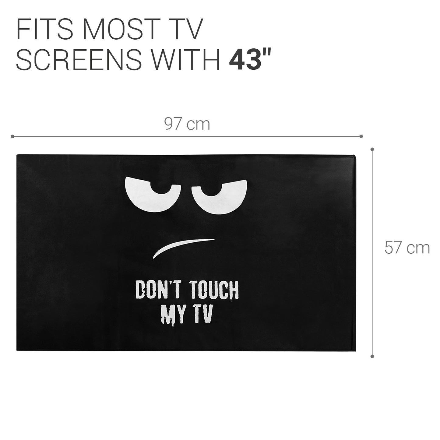 kwmobile 43" TV Cover Indoor Television Sleeve Screen Protector Cover TV Screen Dust Cover TV Cover