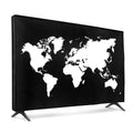 kwmobile 43" TV Abdeckung Indoor - Fernseher Hülle Bildschirmschutz Abdeckung - TV Bildschirm Staubschutzhülle - Fernsehabdeckung - Weiß Schwarz Weiß  [dsg02]