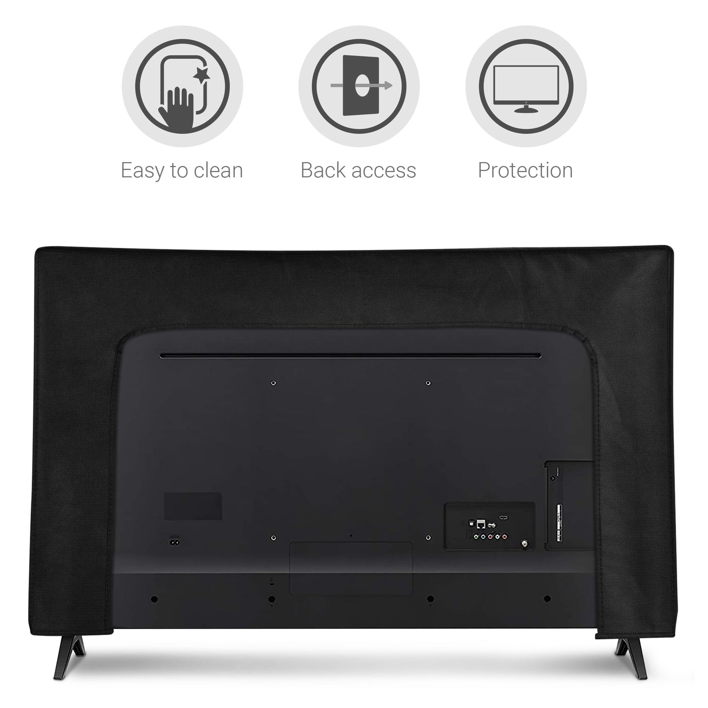 kwmobile 43" TV Cover Indoor Television Sleeve Screen Protector Cover TV Screen Dust Cover TV Cover