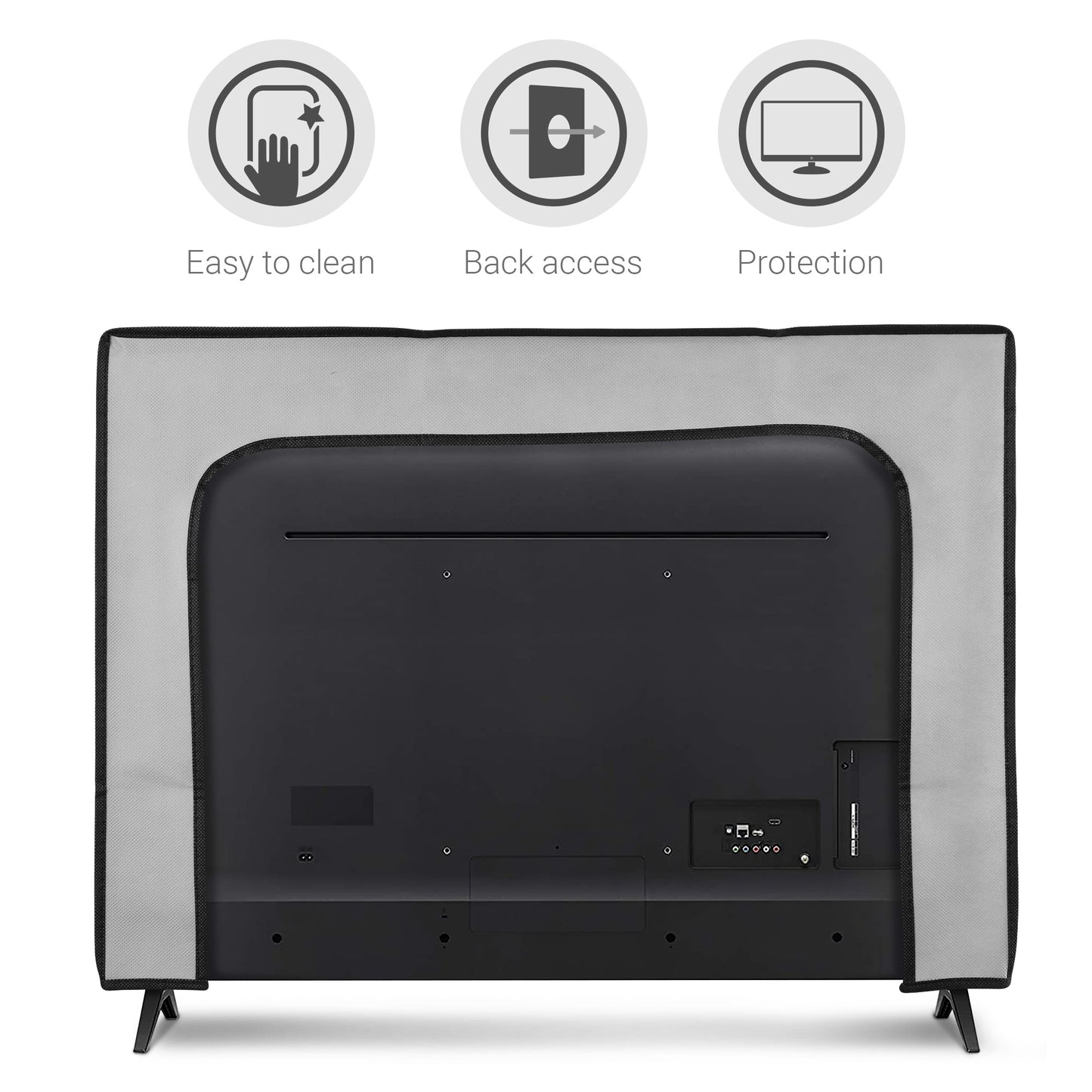kwmobile 43" TV Cover Indoor Television Sleeve Screen Protector Cover TV Screen Dust Cover TV Cover
