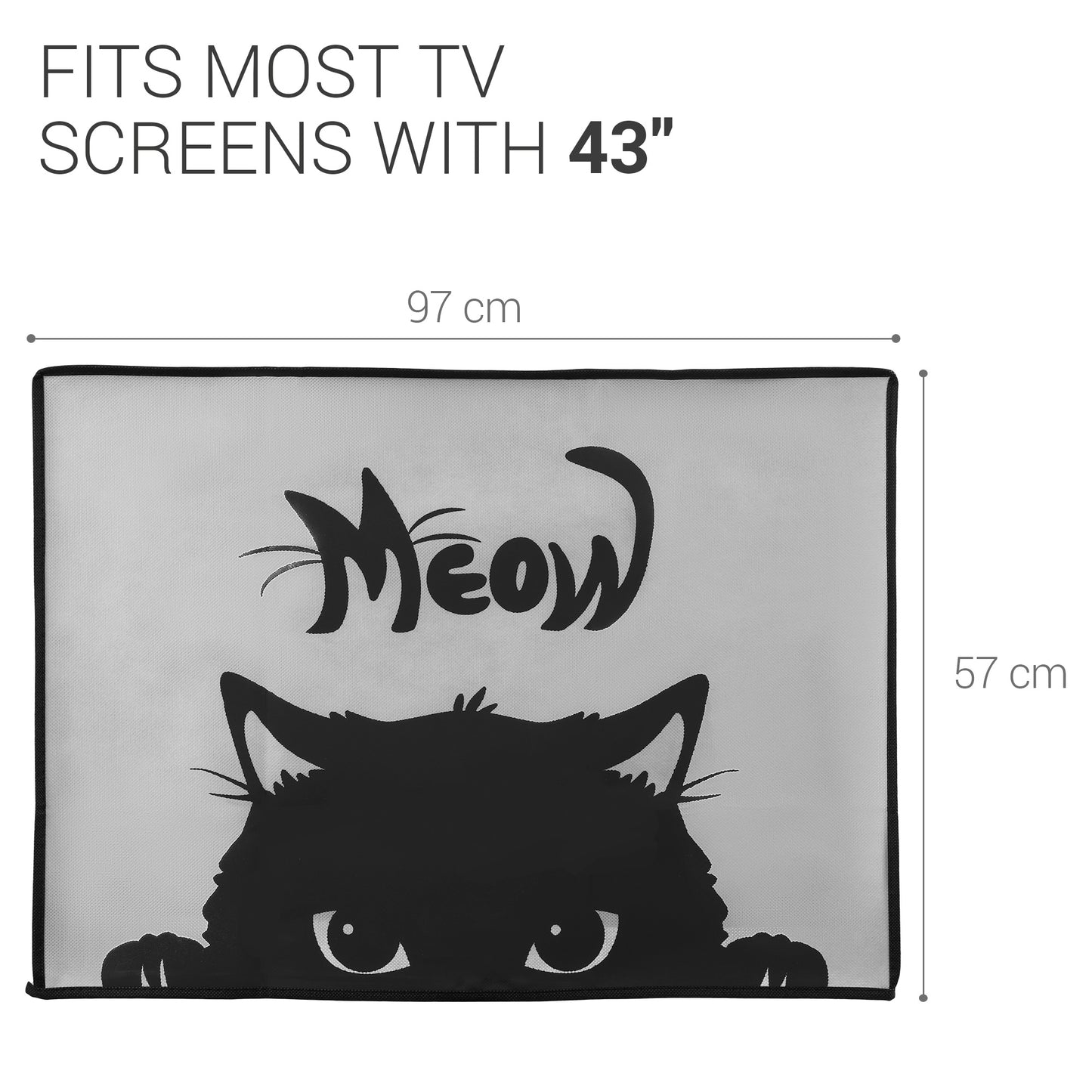 kwmobile 43" TV Cover Indoor Television Sleeve Screen Protector Cover TV Screen Dust Cover TV Cover