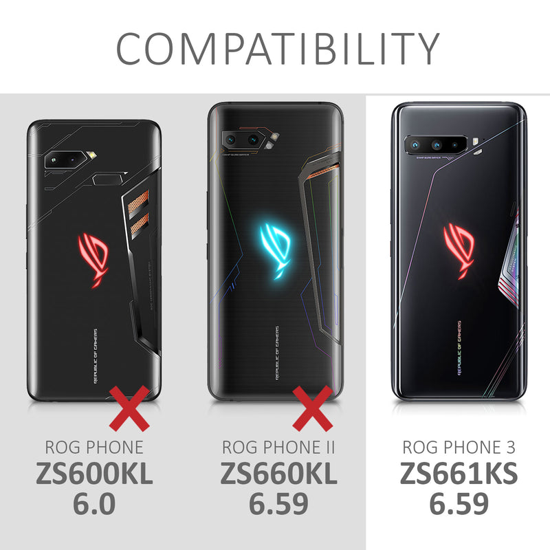 kwmobile Phone Case for ASUS ROG Phone 3 (ZS661KS) Cover Case Wireless Charging Protective Cover
