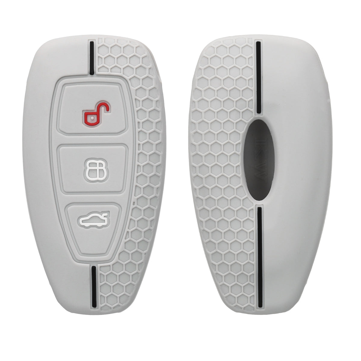 Silicone Car Key Cover for Ford 3-Button Keyless Go Honeycomb