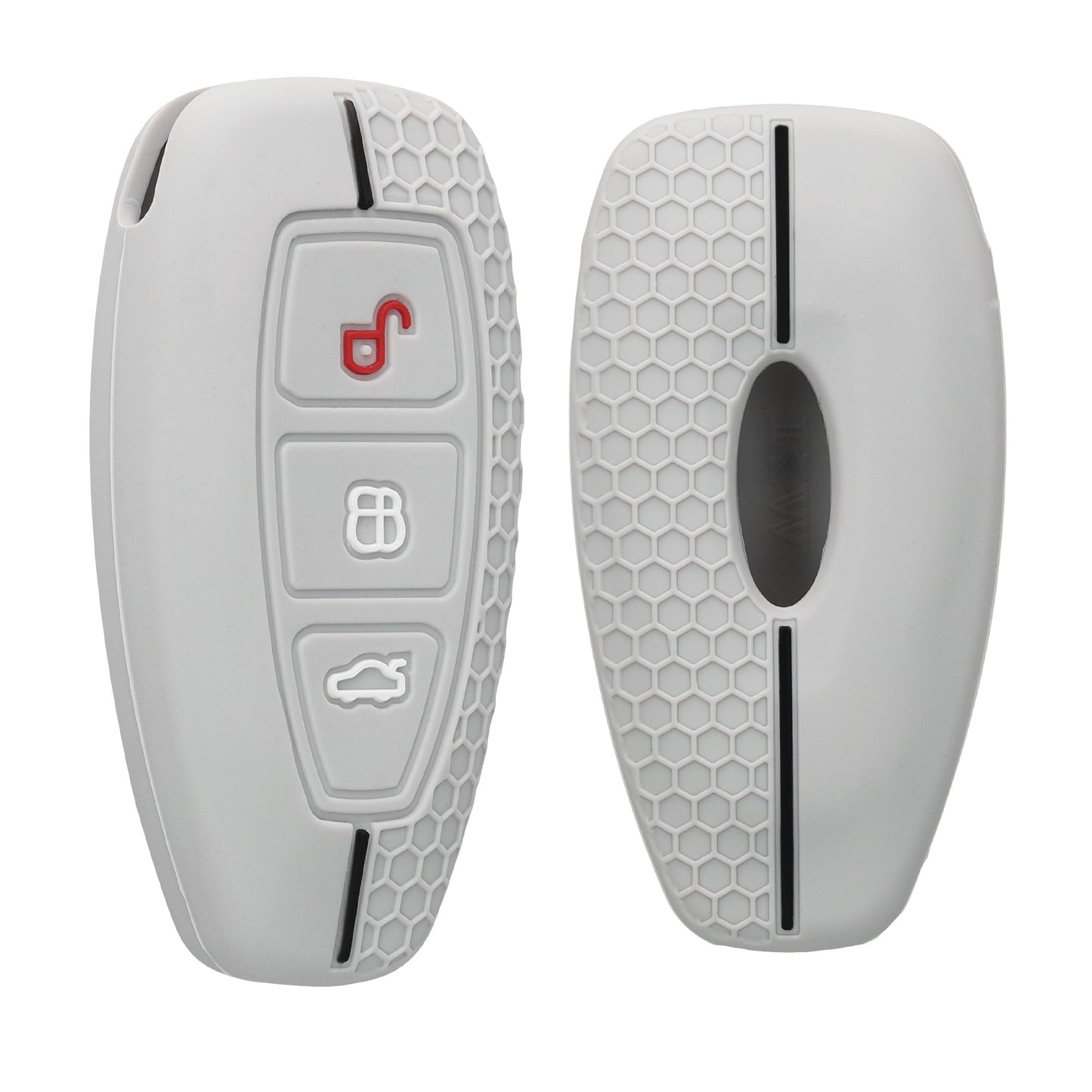 kwmobile Car Key Cover Compatible with Ford 3-Button Car Key Keyless Go Case