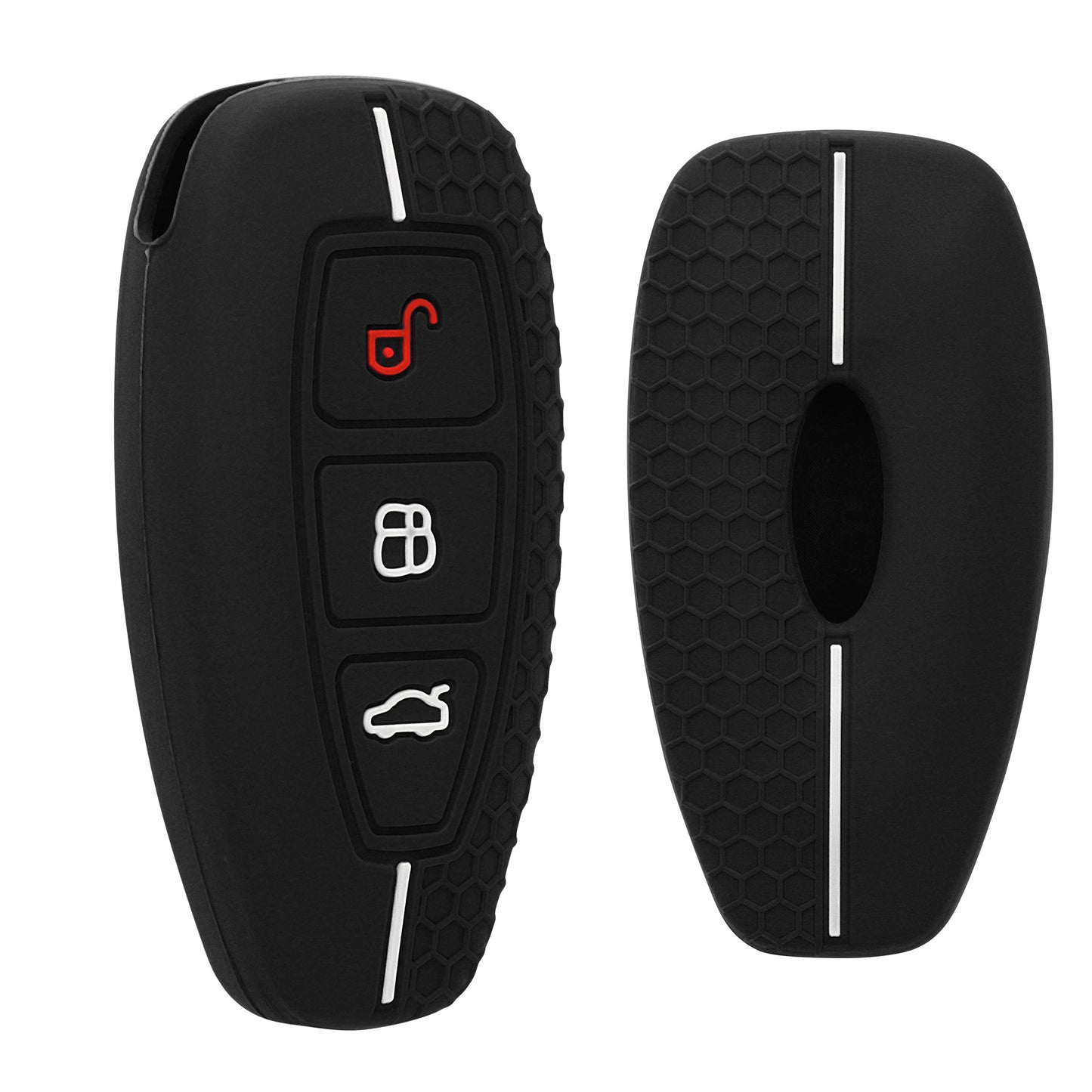 kwmobile Car Key Cover Compatible with Ford 3-Button Car Key Keyless Go Case