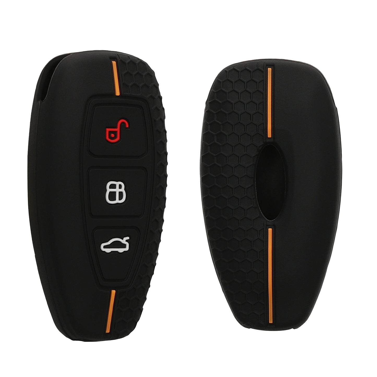kwmobile Car Key Cover Compatible with Ford 3-Button Car Key Keyless Go Case