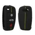 Audi 3-Button Flip Key Car Key Cover Honeycomb