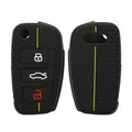 Audi 3-Button Flip Key Car Key Cover Honeycomb