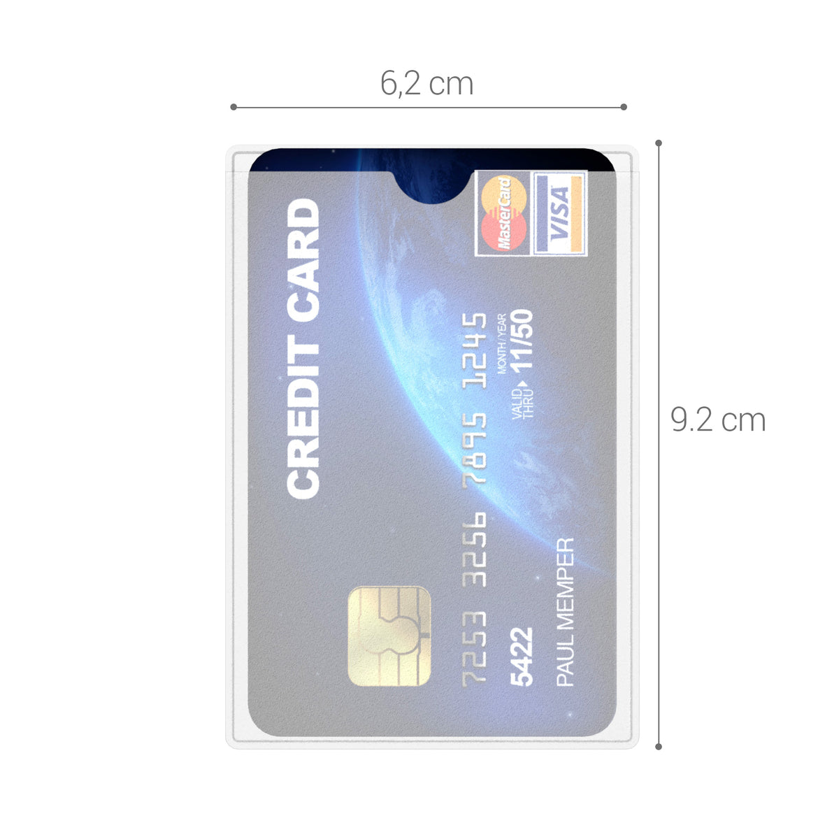 10x Credit Card Protector Sleeve TPU Matte