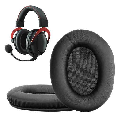kwmobile 2x Ohr Polster für Kingston HyperX Cloud II 2 / Cloud III 3 / III S / 3S Ohrpolster - Ersatz Ohrpolster - Kopfhörer Ersatzteile - Kopfhörer Ersatzpolster für Over Ear Headphones Schwarz  