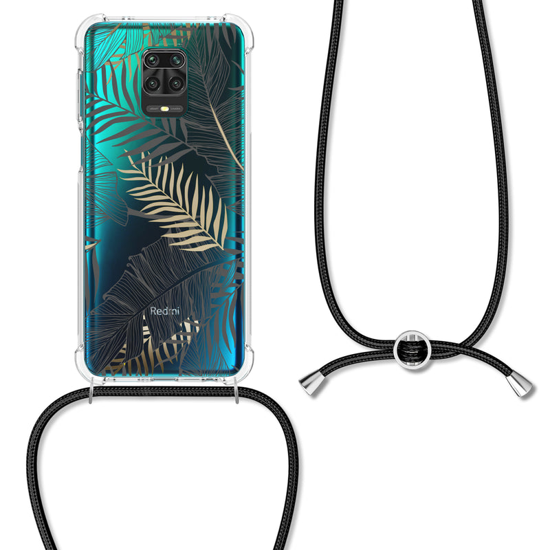 kwmobile Necklace Case kompatibel mit Xiaomi Redmi Note 9S / 9 Pro / 9 Pro Max Hülle - Silikon Cover mit Handykette