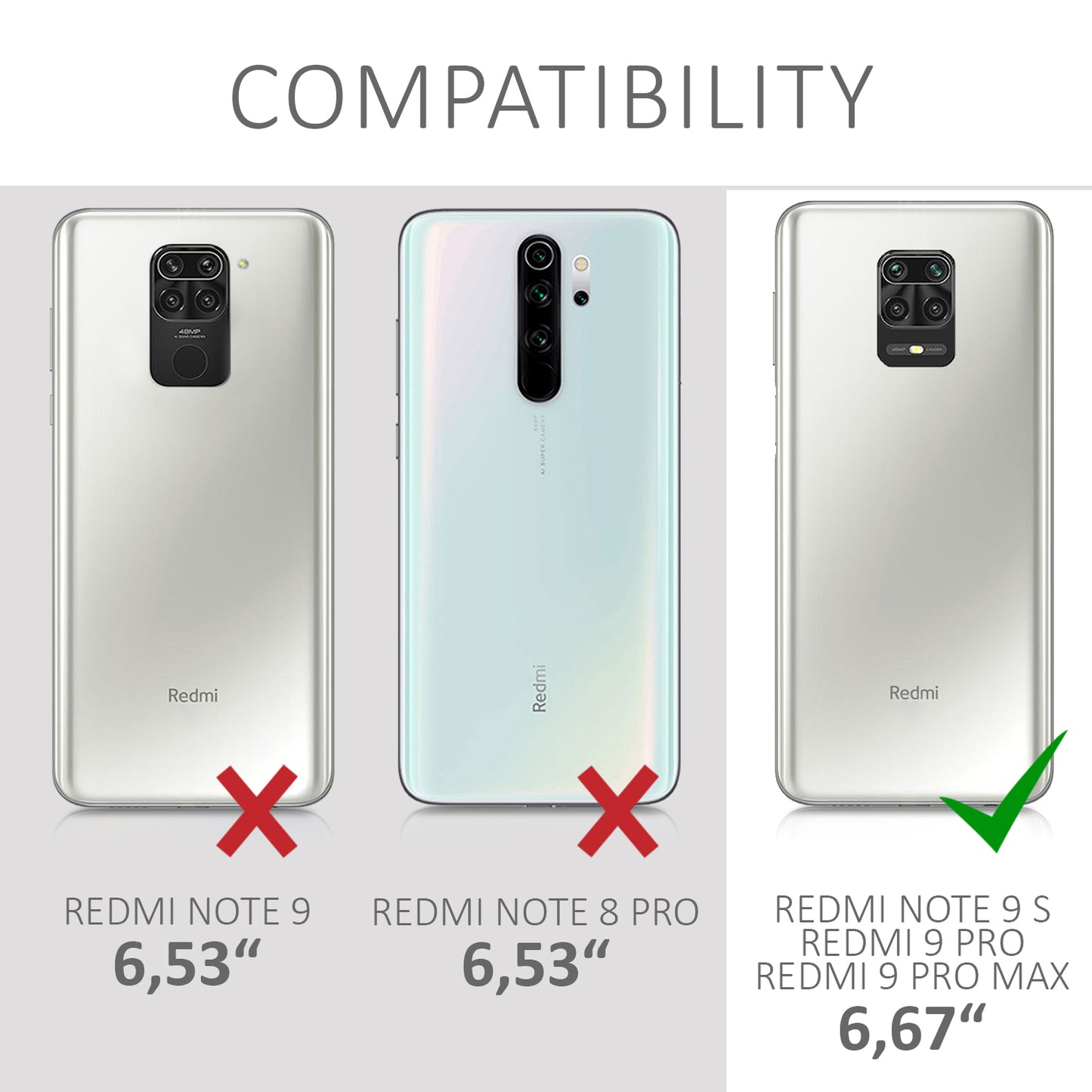 kwmobile Necklace Case compatible with Xiaomi Redmi Note 9S / 9 Pro / 9 Pro Max Case Silicone Cover with Lanyard Transparent Jungle