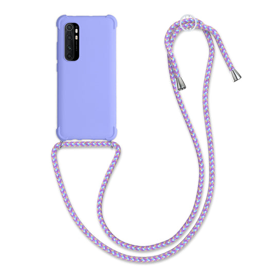 kwmobile Necklace Case compatible with Xiaomi Mi Note 10 Lite - Cover with Lanyard - Silicone Protective Case