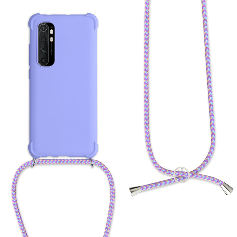 kwmobile Necklace Case kompatibel mit Xiaomi Mi Note 10 Lite Hülle - Cover mit Kordel zum Umhängen - Silikon