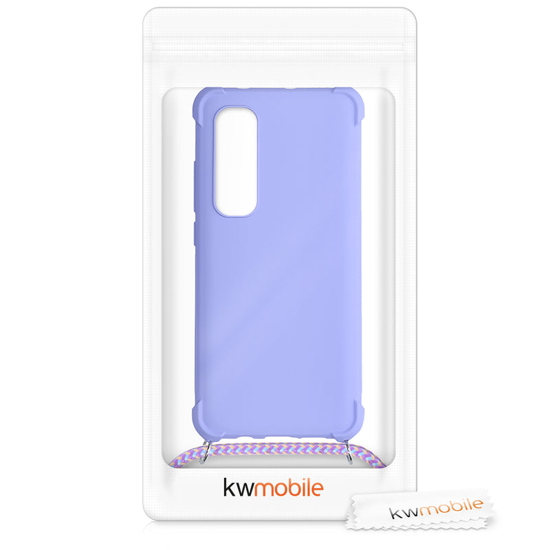 kwmobile Necklace Case kompatibel mit Xiaomi Mi Note 10 Lite Hülle - Cover mit Kordel zum Umhängen - Silikon