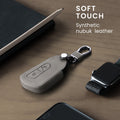 Faux Leather Car Key Cover for VW Golf 8 3-Button Grey