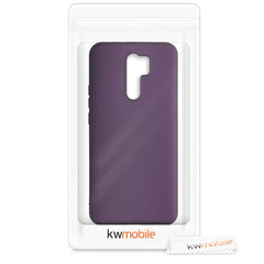 Xiaomi Redmi 9 Silikon Handyhülle Metallic Brombeere