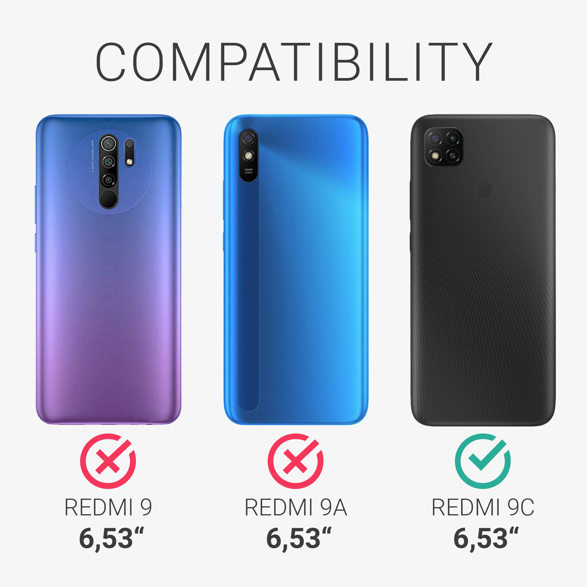 Xiaomi Redmi 9C Metallic Phone Case