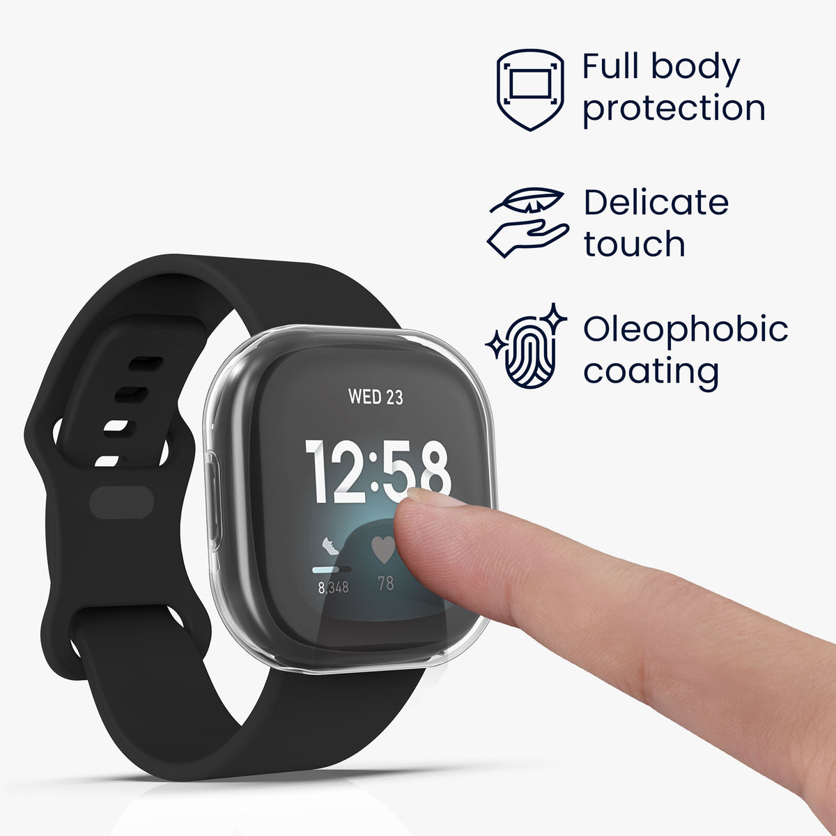 Fitbit Versa 3 / Sense Fullbody Display Case