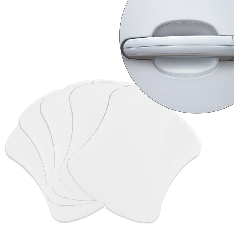 kwmobile 4x Universal Auto Türgriff Lackschutzfolie - selbstklebend - Silikon Schutzfolie Griffmulden Matt Transparent 8,4x9,3 cm Matt Transparent  